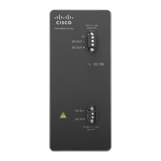Cisco PWR-IE65W-PC-DC= adaptador e inversor de corriente Interior 65 W Negro