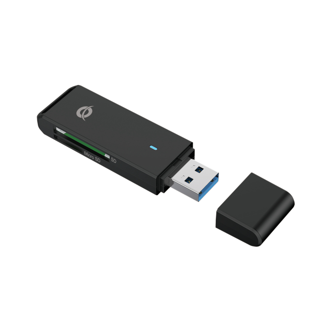 Conceptronic BIAN02B lector de tarjeta USB 3.2 Gen 1 (3.1 Gen 1) Type-A Negro