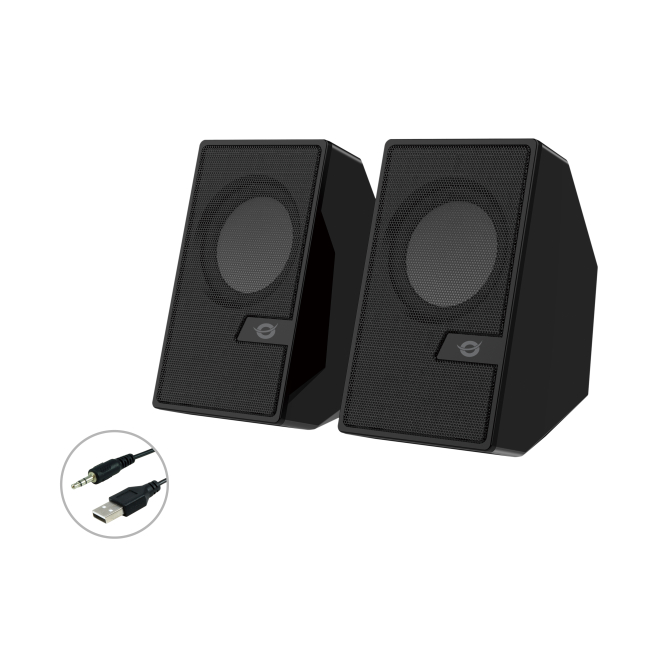 Conceptronic BJORN02B altavoz De 2 vías Negro Inalámbrico y alámbrico 6 W