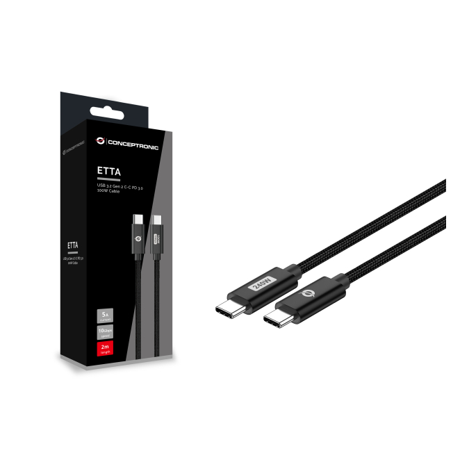 Conceptronic ETTA03B12 cable USB detalle de conectores