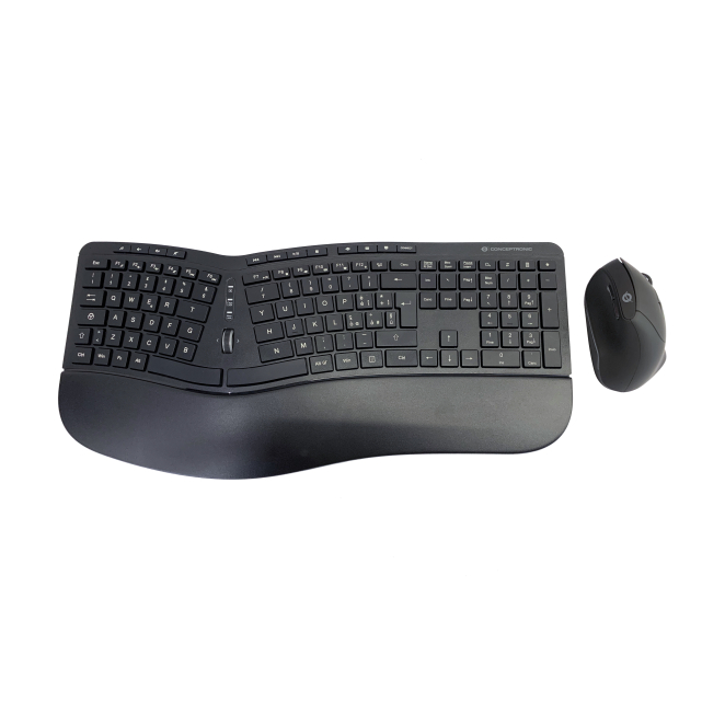 Conceptronic ORAZIO02IT teclado Ratón incluido Oficina RF inalámbrico QWERTY Italiano Negro