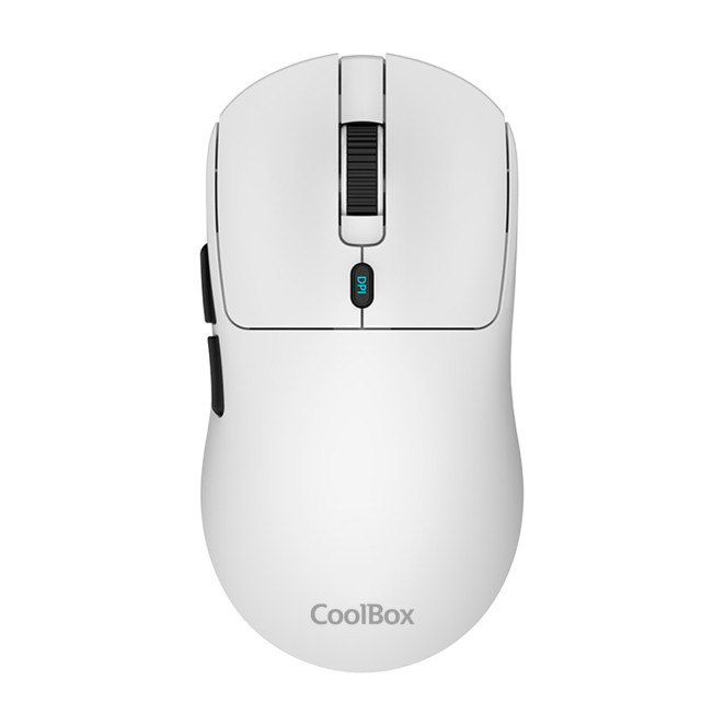 CoolBox Gaming Ratón W03 Blanco Ultraligero Inalámbrico Recargable