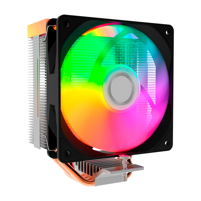 CoolBox GAMING REFRIGERADOR CPU ARGB INFINITE AIR 120 4 HEATPIPES 180W TDP