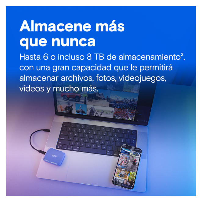 Ventajas del Crucial X10 2 TB SSD