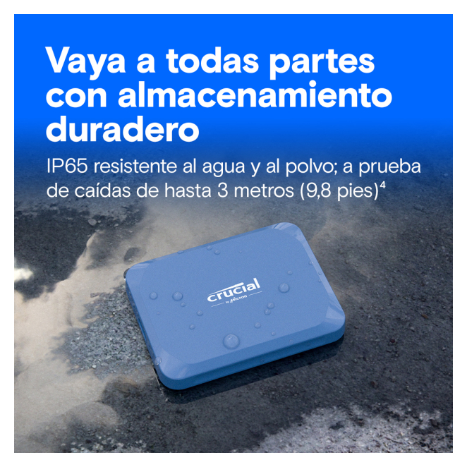 Uso del Crucial X10 2 TB SSD