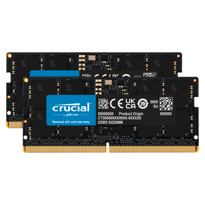 Crucial CT2K16G56C46S5 módulo de memoria 32 GB 2 x 16 GB DDR5 ECC