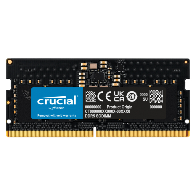 Crucial CT8G48C40S5T módulo de memoria 8 GB 1 x 8 GB DDR5 262-pin SO-DIMM