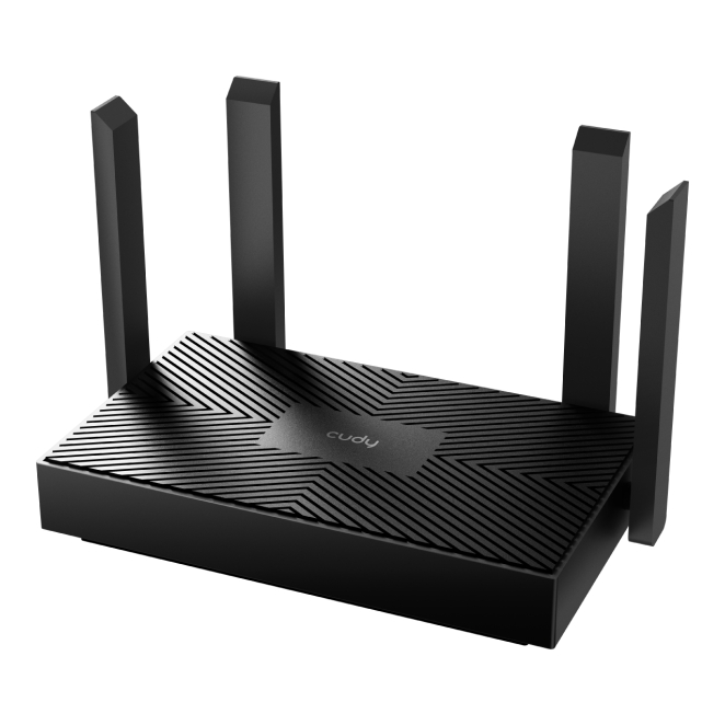Cudy WR1500 router inalámbrico Gigabit Ethernet Doble banda (2,4 GHz / 5 GHz) Negro
