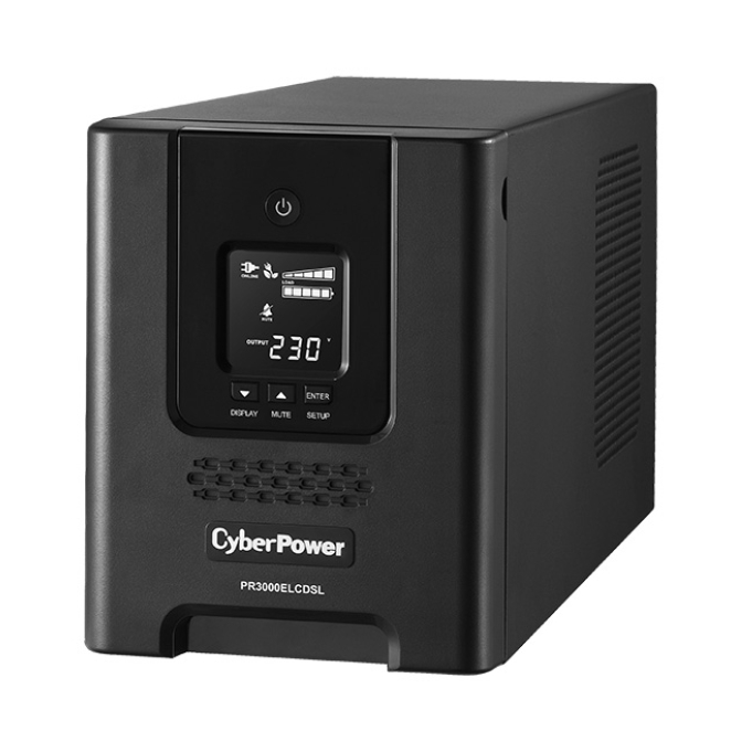 CyberPower PR3000ELCDSL sistema de alimentación ininterrumpida (UPS) Línea interactiva 3 kVA 2700 W 9 salidas AC