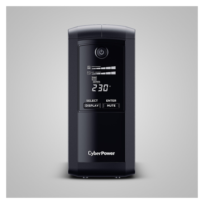 CyberPower Tracer III VP1000ELCD-FR sistema de alimentación ininterrumpida (UPS) frontal