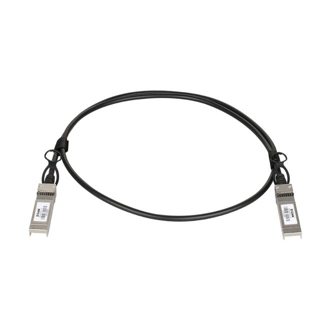 D-Link DEM-CB100S28 Cable de fibra óptica e InfiniBand 1 m SFP28 Negro, Plata