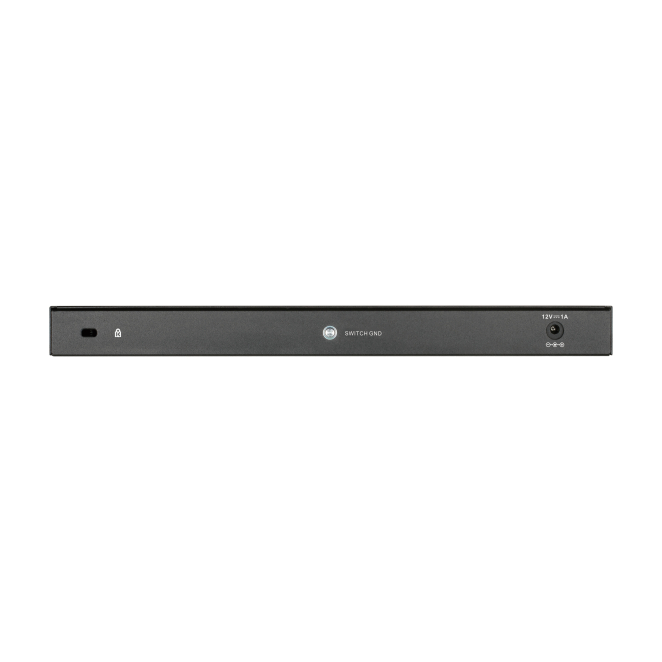 D-Link DGS-1016S vista trasera de los puertos