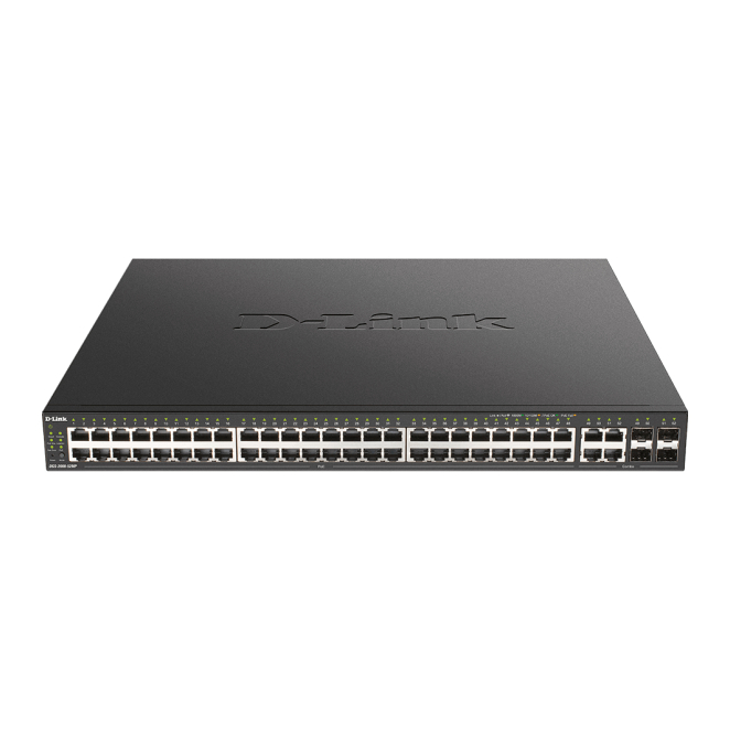 D-Link DGS-2000-52MP switch Gestionado L2/L3 Gigabit Ethernet (10/100/1000) Energía sobre Ethernet (PoE) 1U Negro