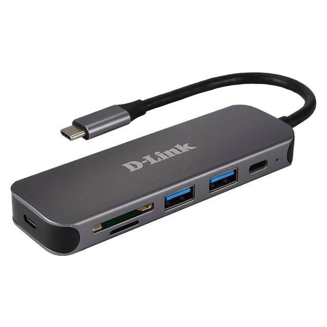 D-Link DUB-2325 base para portátil y replicador de puertos USB Tipo C Gris