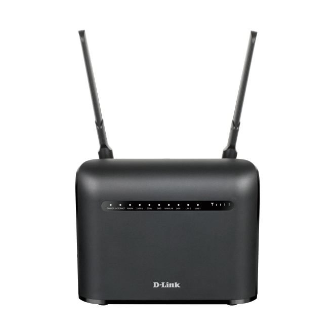 D-Link AC1200 router inalámbrico Gigabit Ethernet Doble banda (2,4 GHz / 5 GHz) 4G Negro