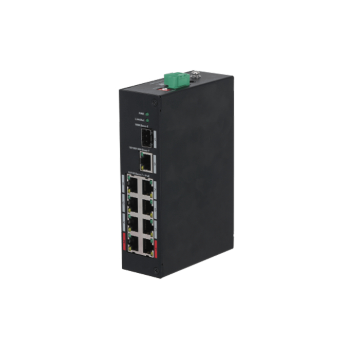 Dahua Technology PFS3110-8ET-96-V2 No administrado Fast Ethernet (10/100) Energía sobre Ethernet (PoE) 10U Negro
