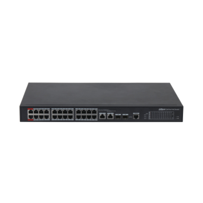 Dahua Technology PoE DH-PFS4226-24ET-360-V3 switch Gestionado L2 Gigabit Ethernet (10/100/1000) Energía sobre Ethernet (PoE) Negro
