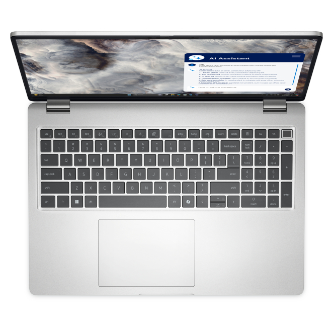 Detalle del teclado y touchpad del DELL Pro 16 Plus PB16250