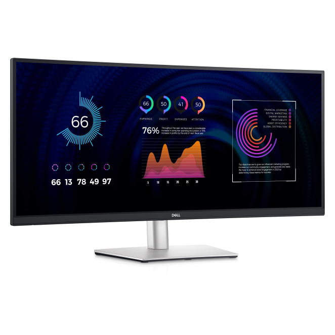 DELL P Series P3424WE pantalla para PC 86,7 cm (34.1″) 3440 x 1440 Pixeles 4K Ultra HD LCD Negro