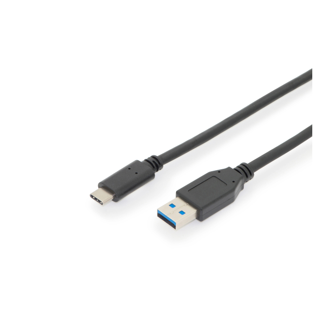 Digitus Cable de conexión USB Type-C, Gen2, Type-C a A