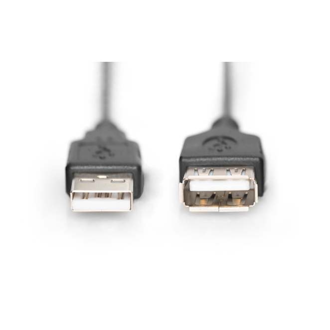 Digitus Cable de extensión USB, 3 metros, color negro