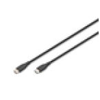 Digitus Cable de conexión USB-C de silicona, 1 m, negro