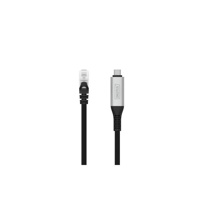 Digitus USB-C 3.2 Gen1 - Cable Ethernet RJ45, capacidad rápida y segura de conexión