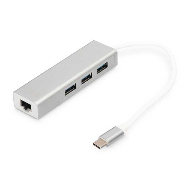 Digitus Hub de USB 3.0 Type-C™ con Gigabit Ethernet