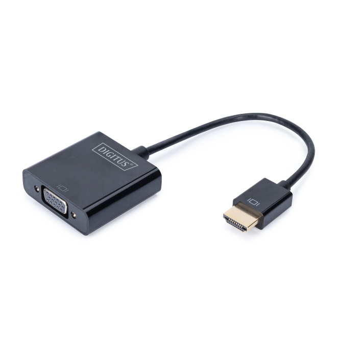 Convertidor HDMI a VGA Digitus negro