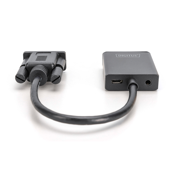 Conexión de audio del convertidor VGA - HDMI Digitus