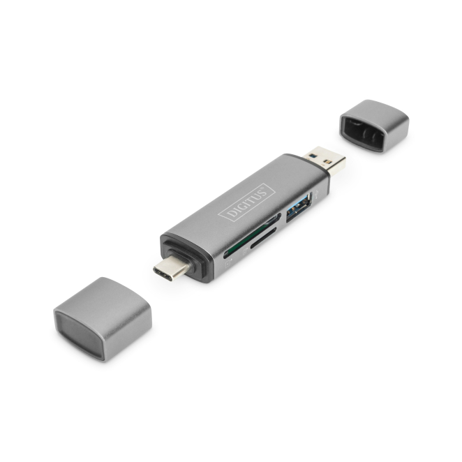 Digitus Dual Card Reader Hub USB-C™ / USB 3.0, OTG