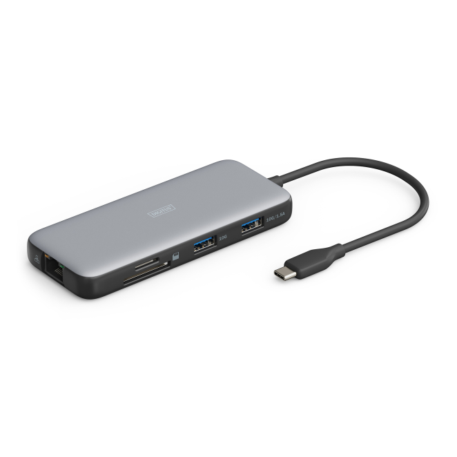 Digitus Estación de acoplamiento USB-C, 7 puertos frontal