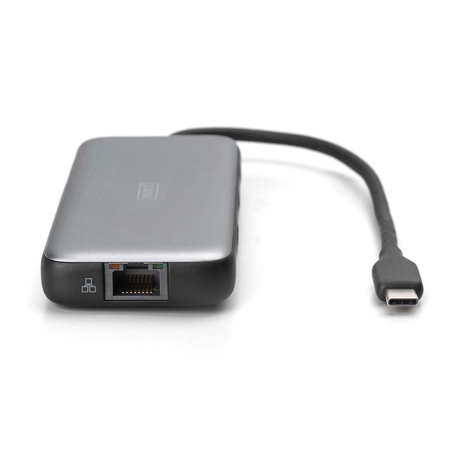 Digitus Estación de acoplamiento USB-C, 7 puertos conexiones traseras