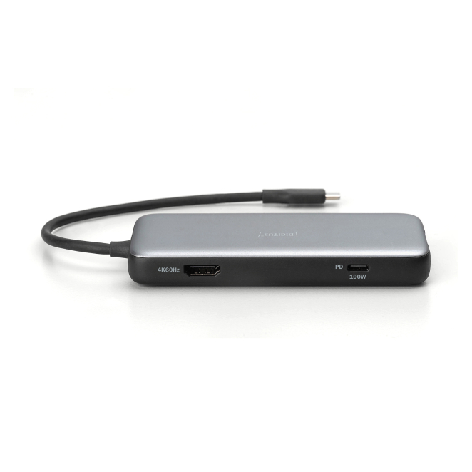 Digitus Estación de acoplamiento USB-C, 7 puertos usabilidad en escritorio
