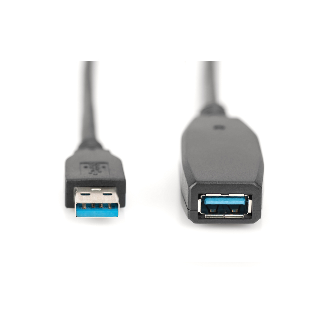 Digitus Cable alargador USB 3.0 activo, 10 m en negro