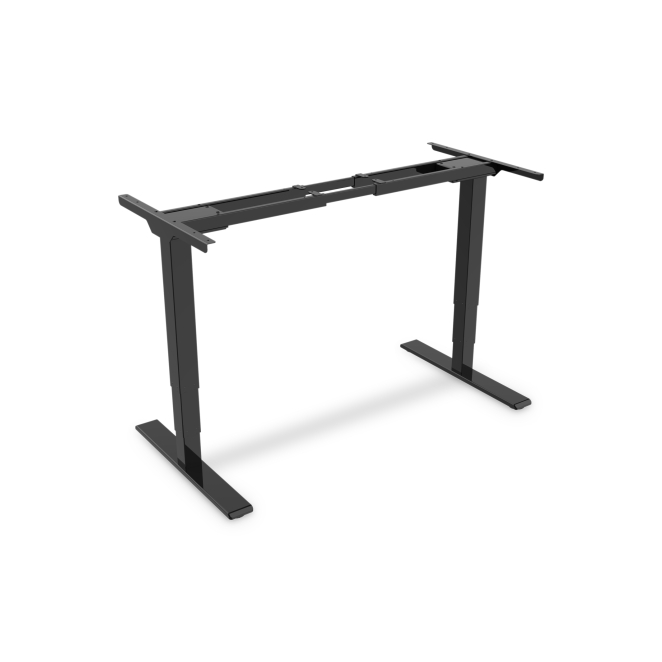 Digitus Bastidor de mesa eléctrico de altura regulable, motor doble, 3 niveles, negro
