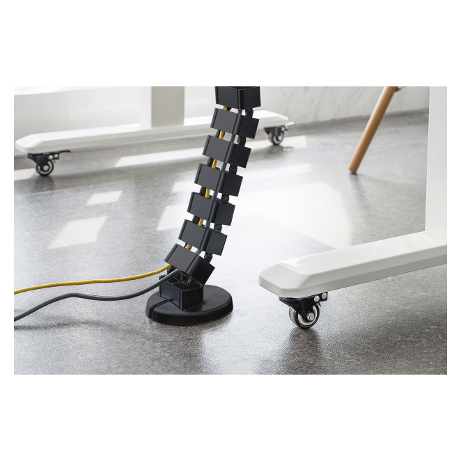 Digitus guía pasacables flexible de longitud ajustable en uso