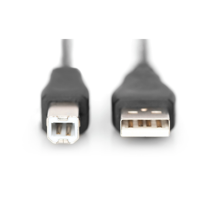 Digitus Cable de conexión USB 2.0, USB A a USB B en empaque