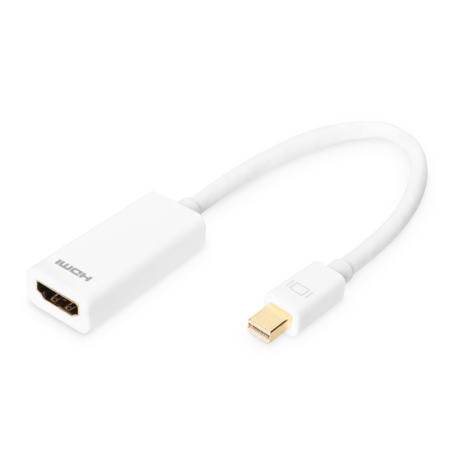 Digitus Cable adaptador DisplayPort, Mini DP a HDMI tipo A