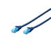 Digitus 0.25m Cat5e U/UTP cable de red Azul 0,25 m U/UTP (UTP)