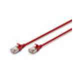 Digitus Cable de interconexión CAT 6A F-FTP Slim, 1 m, rojo