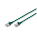Digitus CAT 6A F-FTP Cable de conexión delgado, 1,5 m, verde