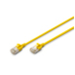 Digitus CAT 6A F-FTP Cable de conexión delgado, 1,5 m, amarillo