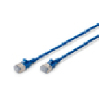 Digitus Cable de interconexión CAT 6A F-FTP Slim, 2 m, azul