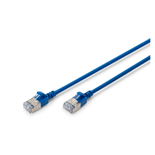 Digitus Cable de conexión CAT 6A F-FTP Slim de 5 metros color azul