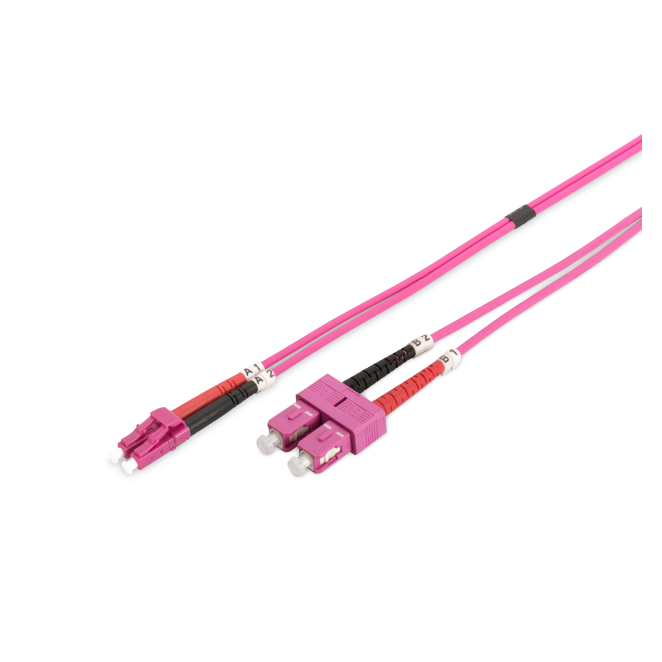 Digitus Cable de conexión multimode de fibra óptica, OM4, LC/SC