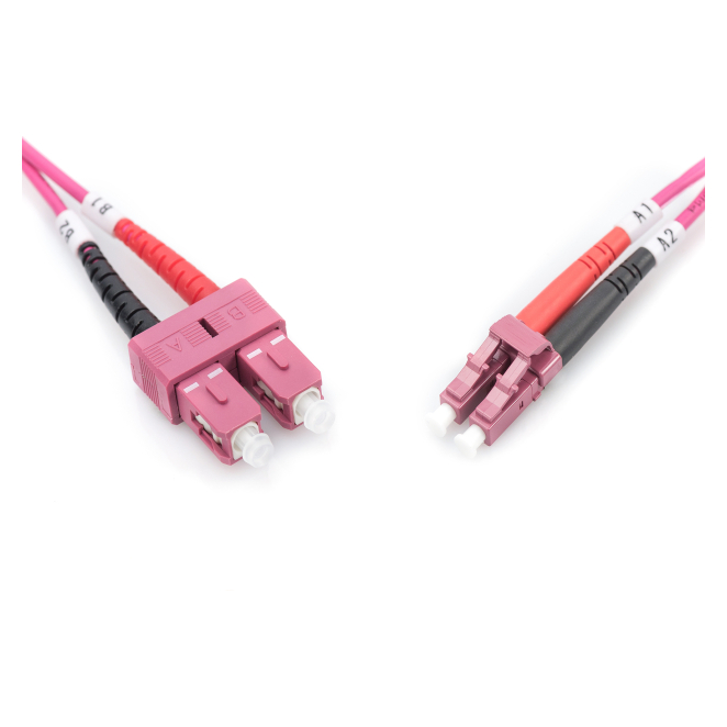 Digitus Cable de conexión multimode de fibra óptica, OM4, LC/SC