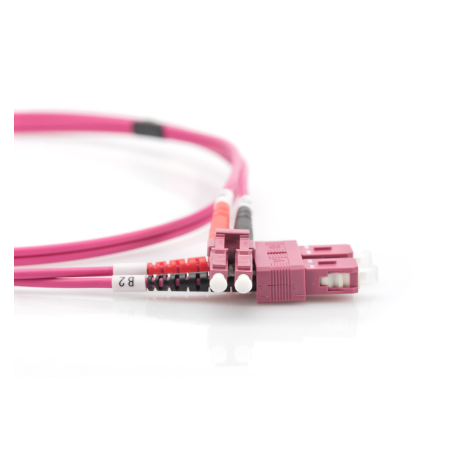 Digitus Cable de conexión multimode de fibra óptica, OM4, LC/SC