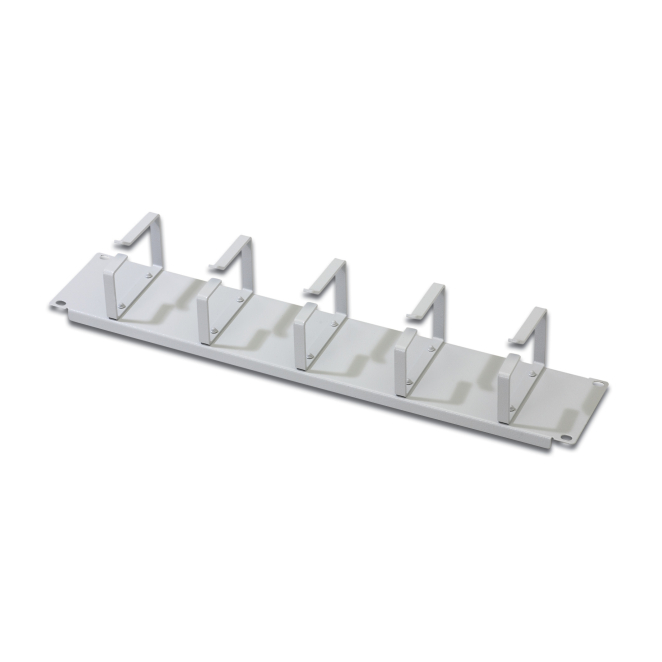 Digitus Panel de gestión de cables con arcos de conducción de cables para armarios de 483 mm (19″), 2U