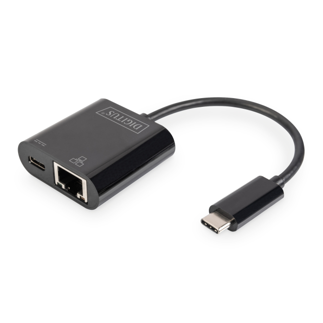 Digitus 1 adaptador USB Type-C™ a Gigabit Ethernet provisto de Power Delivery